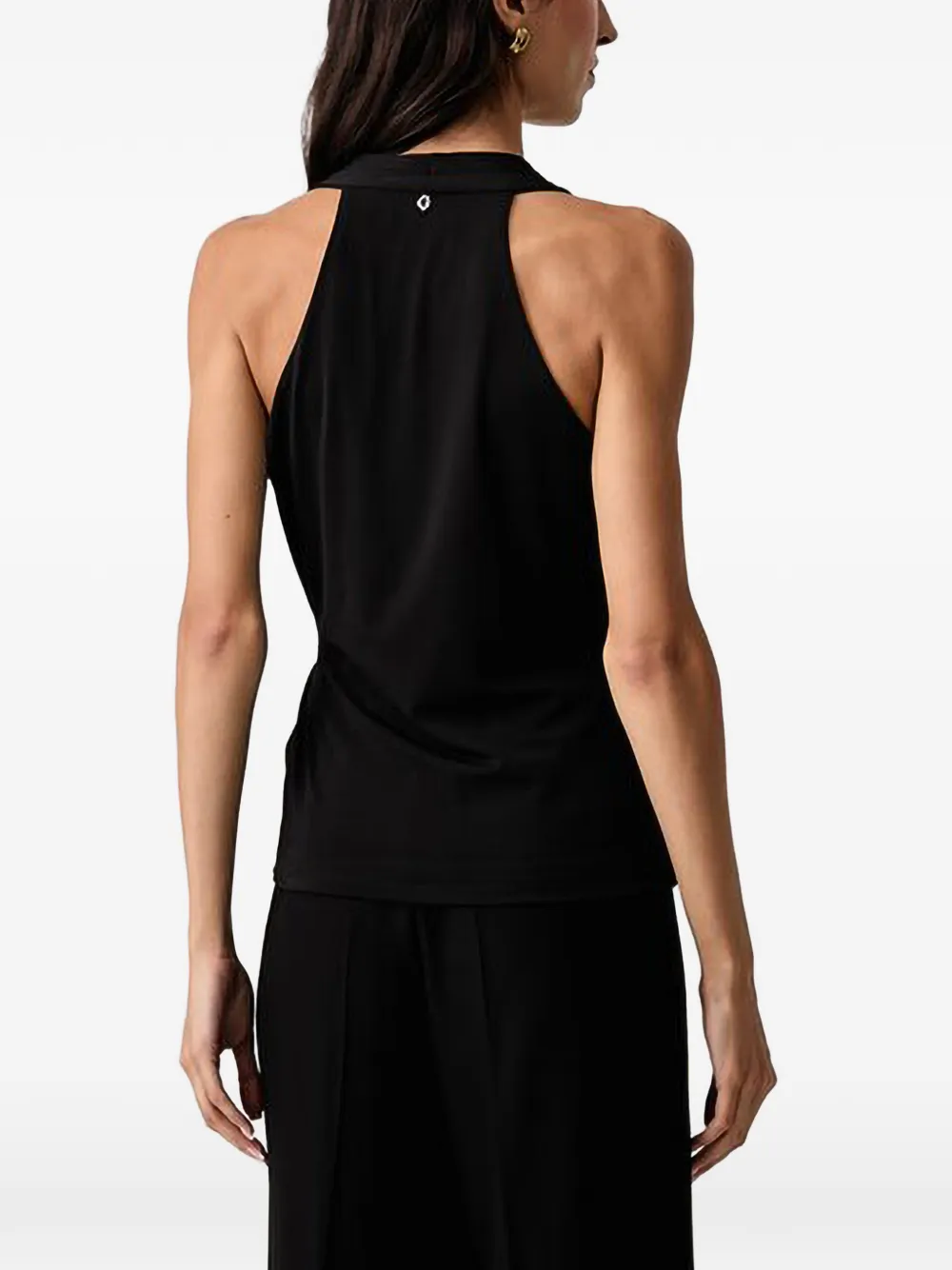 GUESS USA Gesmockte top met wikkel-design Zwart