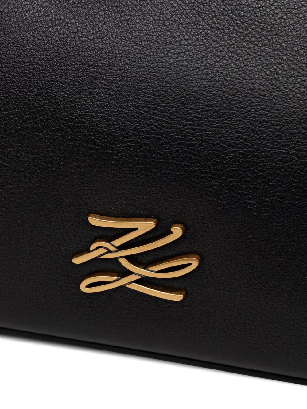 Karl Lagerfeld Schoudertas met monogramplakkaat Zwart