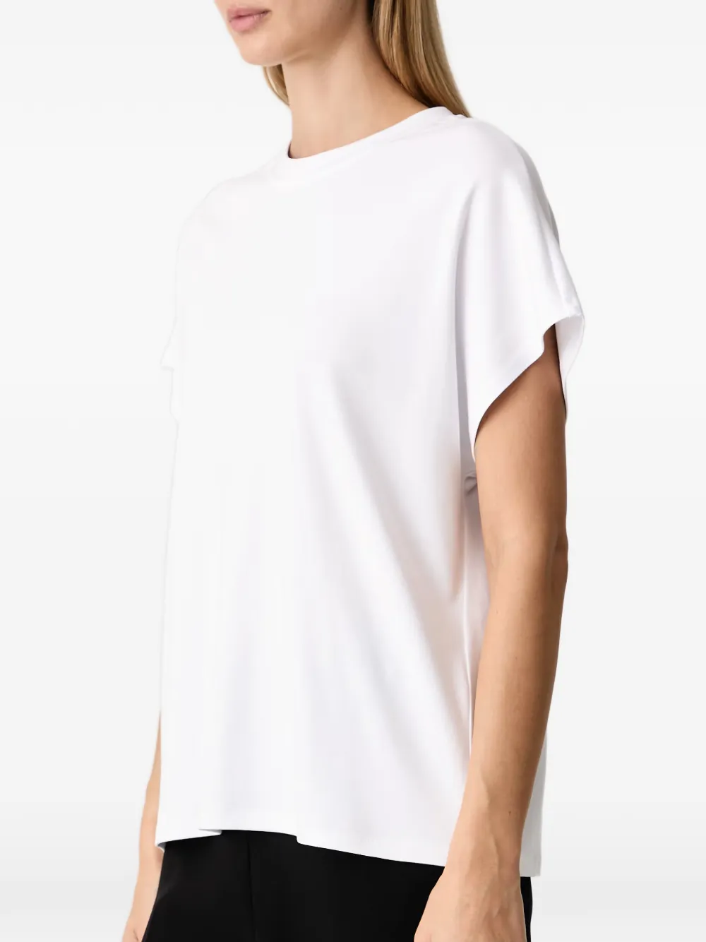 Karl Lagerfeld T-shirt met geborduurde bloemen Wit