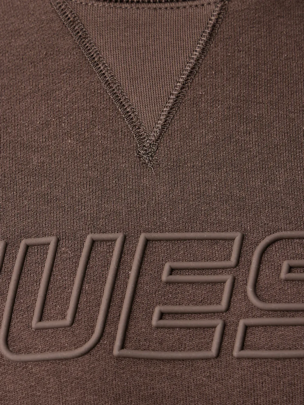 GUESS USA logo-embossed raglan-sleeve sweater Bruin