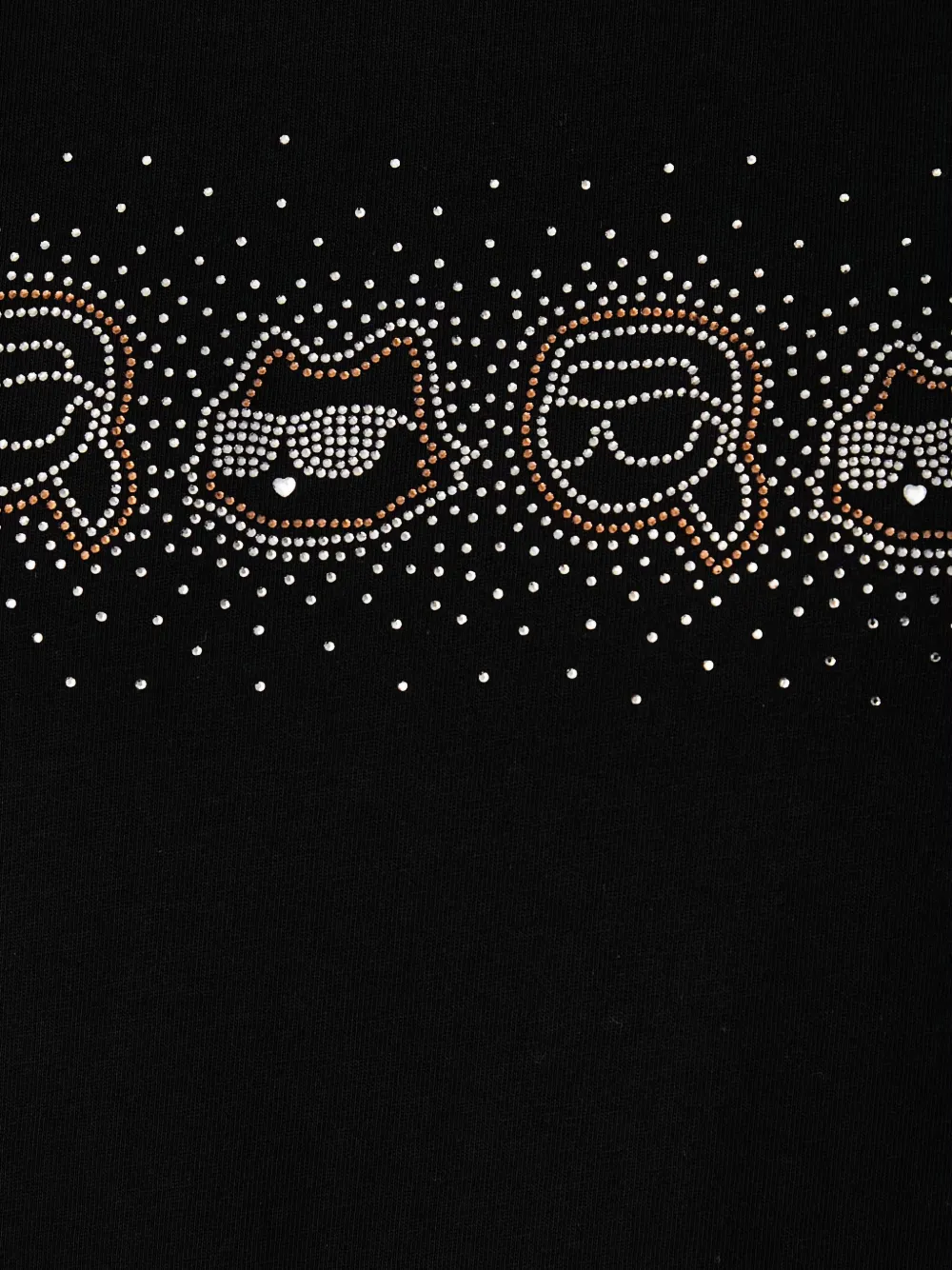 Karl Lagerfeld T-shirt verfraaid met stras Zwart