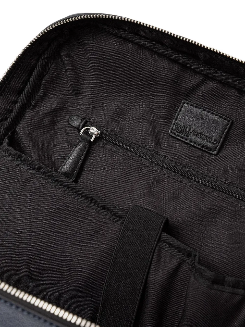 Karl Lagerfeld Jeans Rugzak met logoplakkaat Blauw