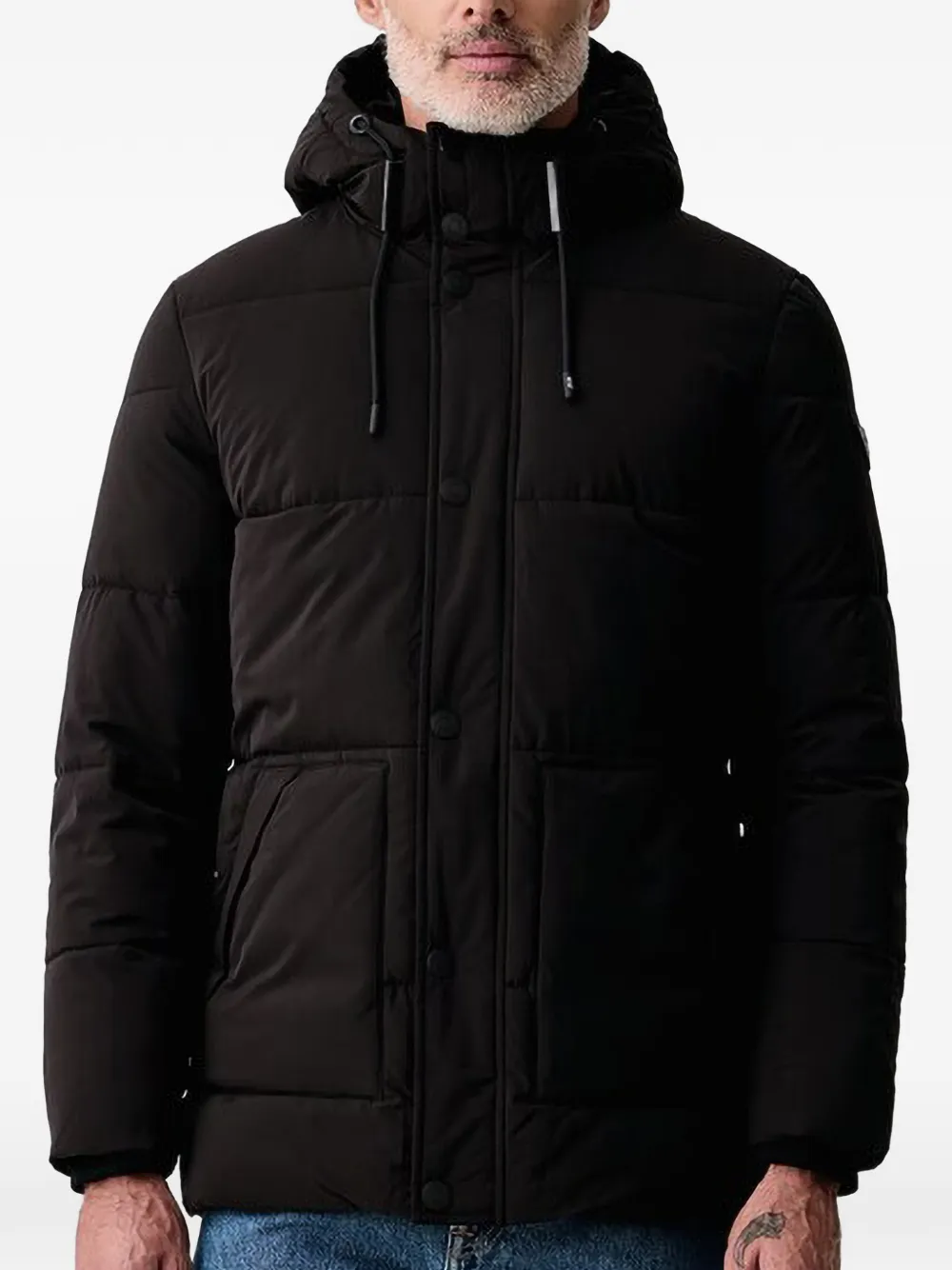 GUESS USA Gevoerd jack met capuchon Zwart