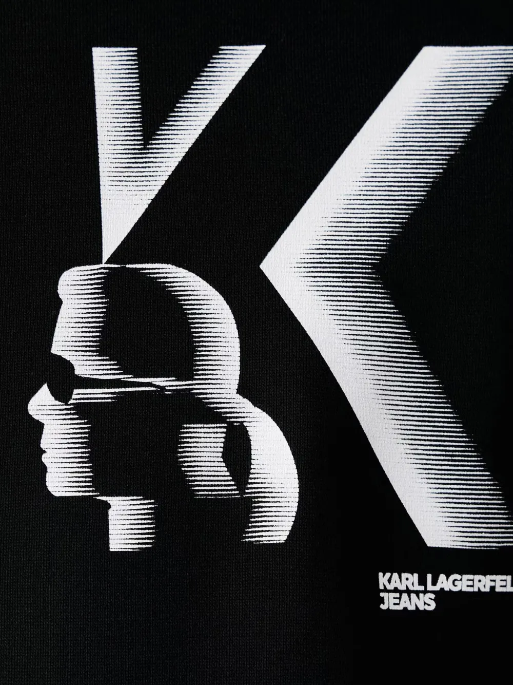 Karl Lagerfeld Jeans Sweater met logoprint Zwart