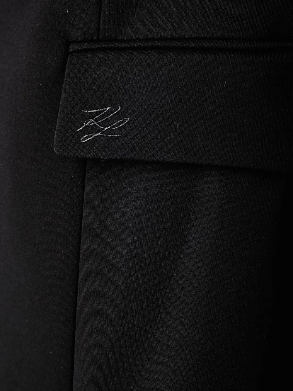 Karl Lagerfeld Blazer met gestructureerde schouders Zwart