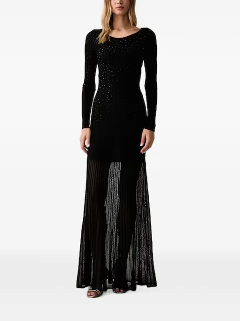 GUESS USA rhinestone-embellished ribbed maxi dress