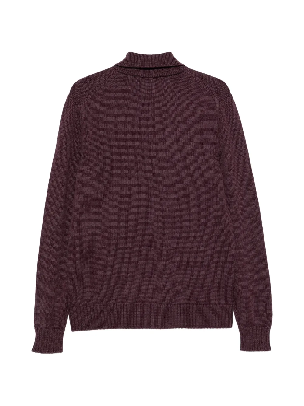 Zanone button-up wool cardigan Paars