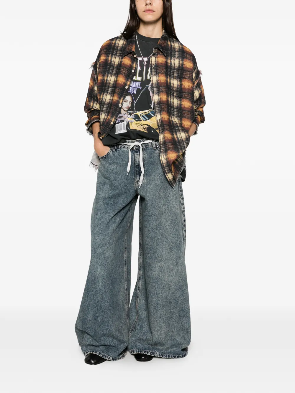 GOD SAVE DENIM wide-leg jeans