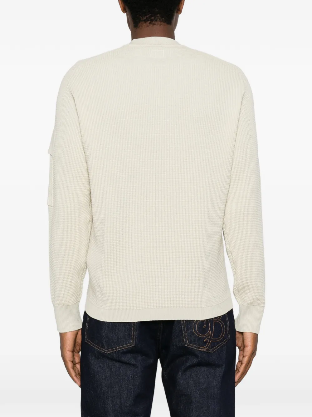 C.P. Company waffle-knit wool sweater Beige
