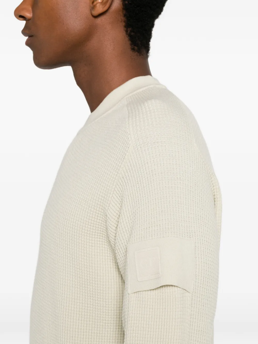 C.P. Company waffle-knit wool sweater Beige