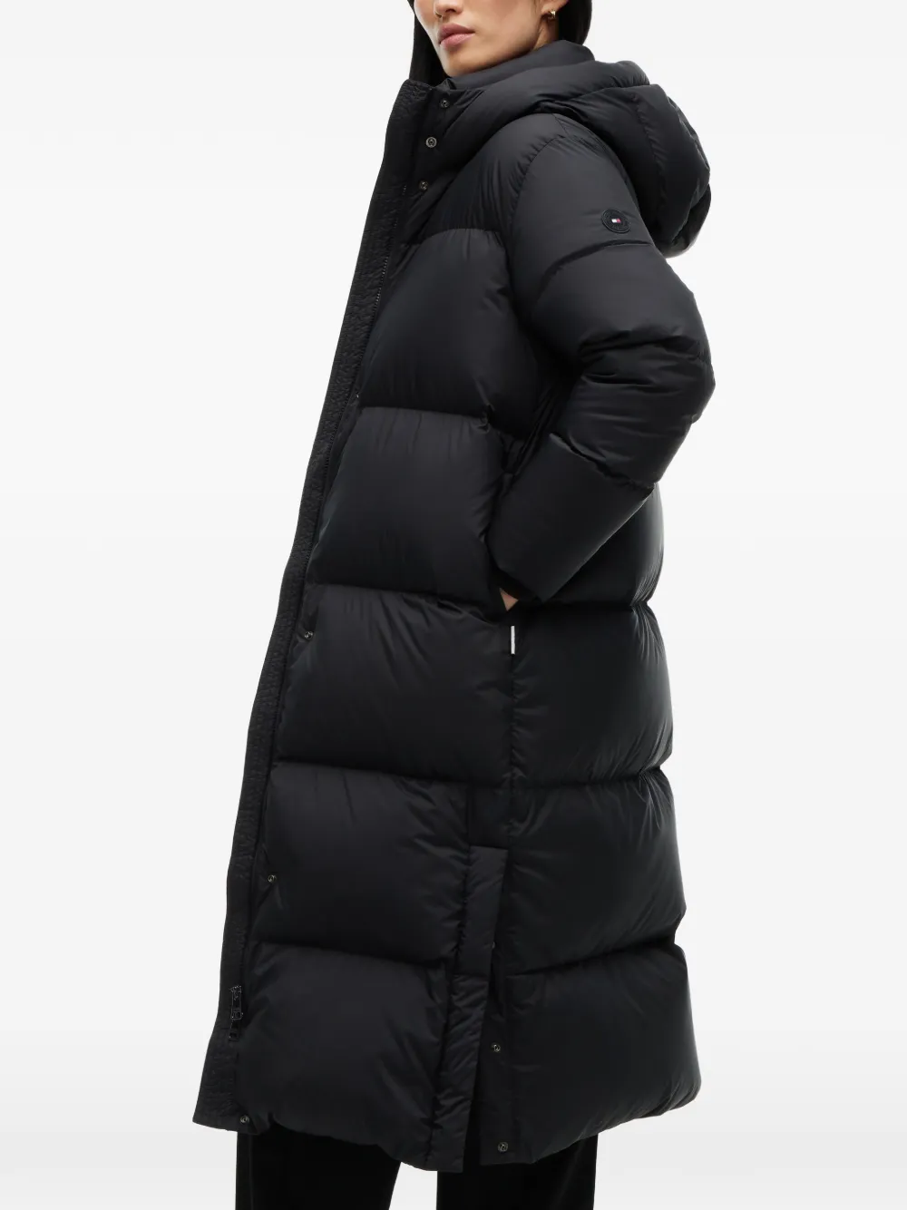 Tommy Hilfiger Donsjas met capuchon Zwart