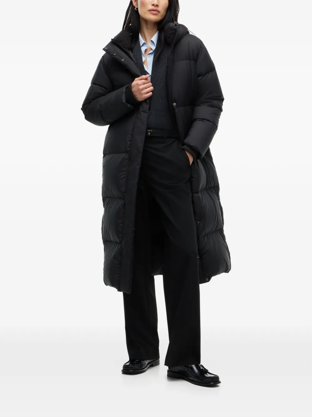 Tommy Hilfiger Donsjas met capuchon Zwart