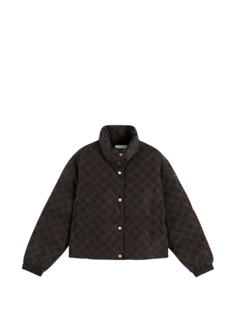 Tommy Hilfiger monogram-print puffer jacket