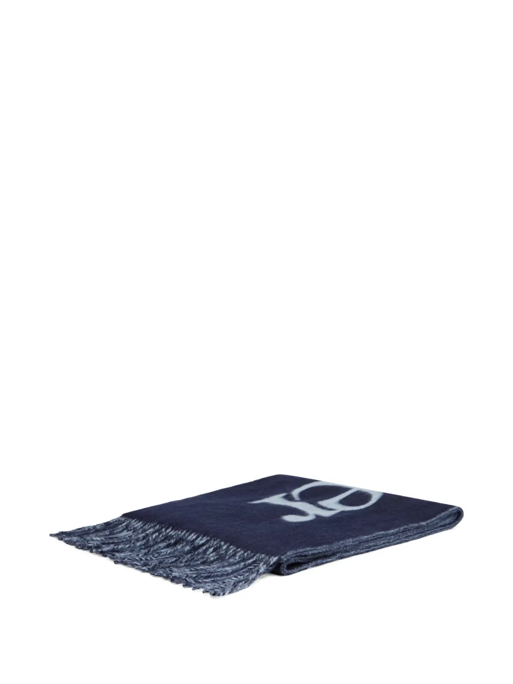Tommy Hilfiger Sjaal met logo-intarsia Blauw