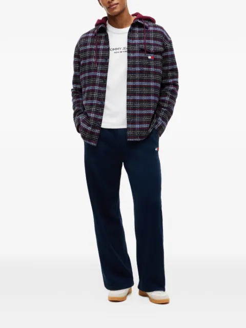 Tommy Hilfiger logo-patch drawstring track pants