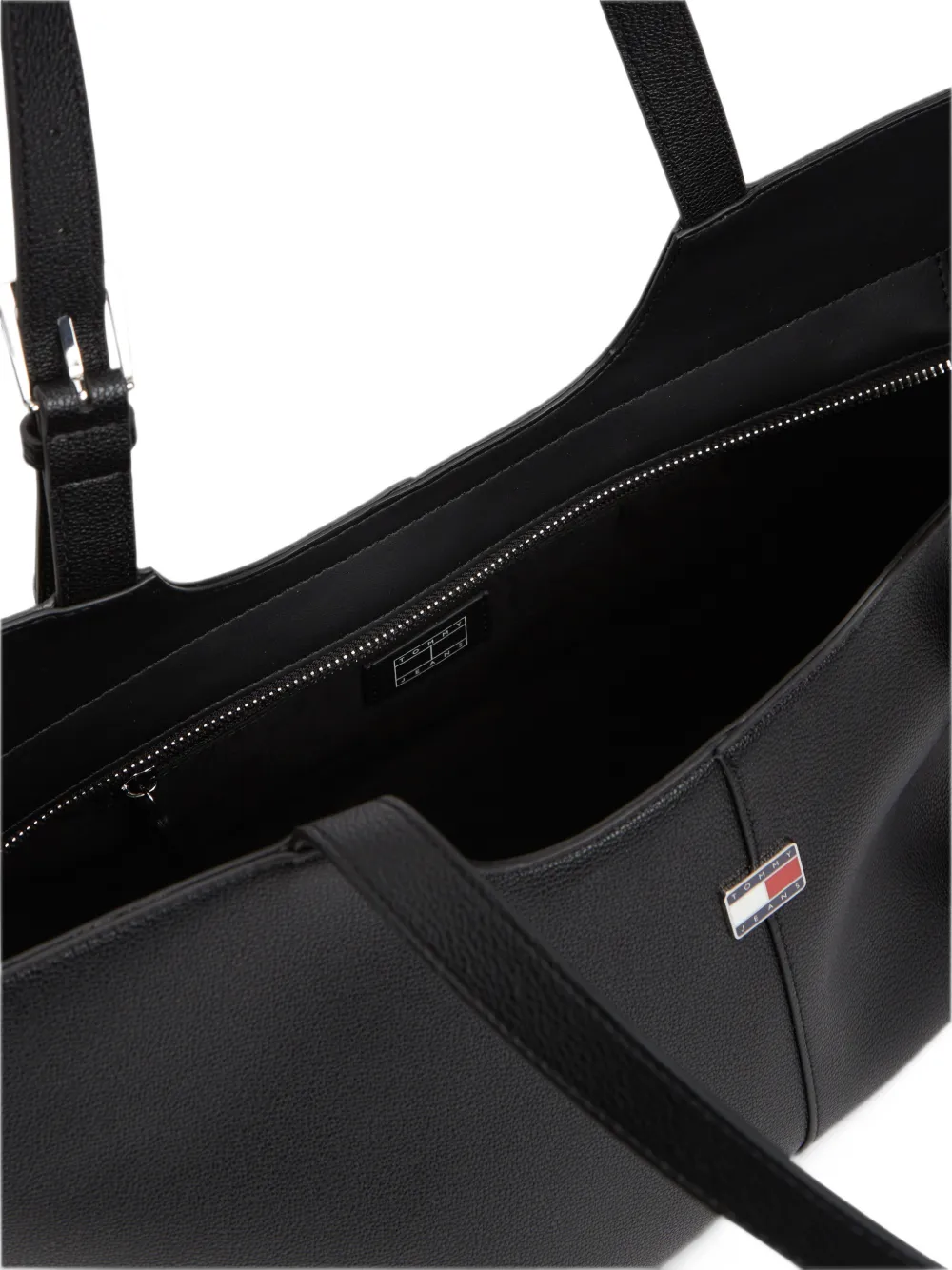 Tommy Hilfiger Schoudertas met logoplakkaat Zwart