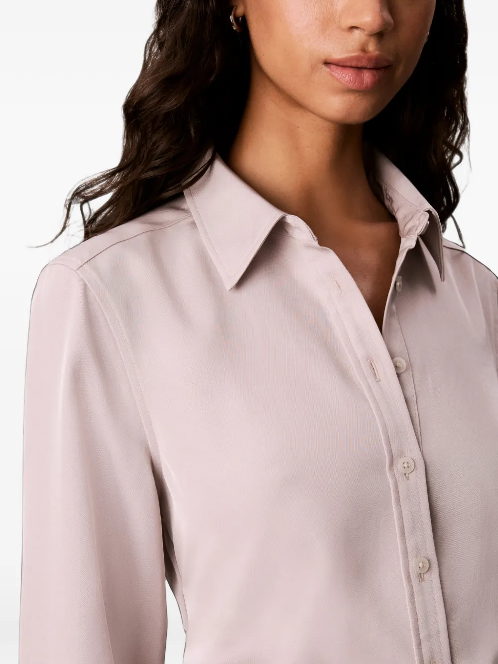 Calvin Klein Blouse met ruches taille Beige