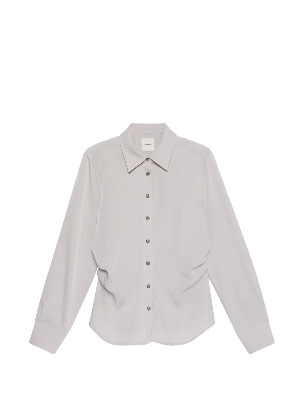 Calvin Klein ruched-waist shirt - Nude