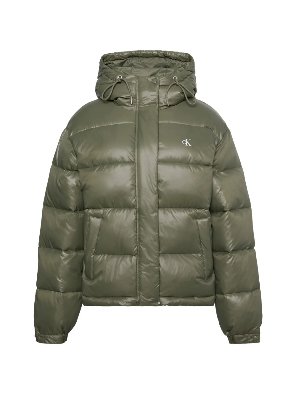 Calvin Klein quilted hooded puffer jacket - Vert Calvin Klein quilted hooded puffer jacket - Vert