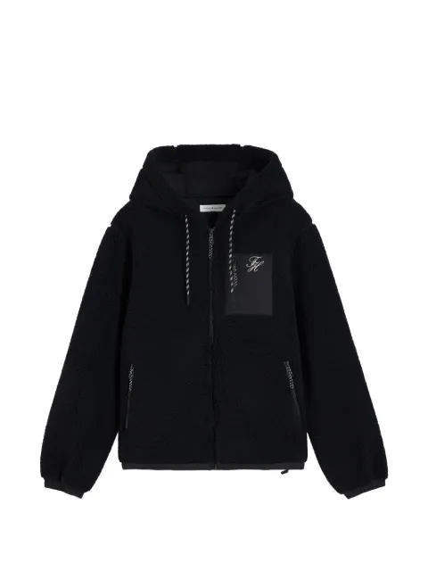 Tommy Hilfiger logo-embroidered fleece jacket