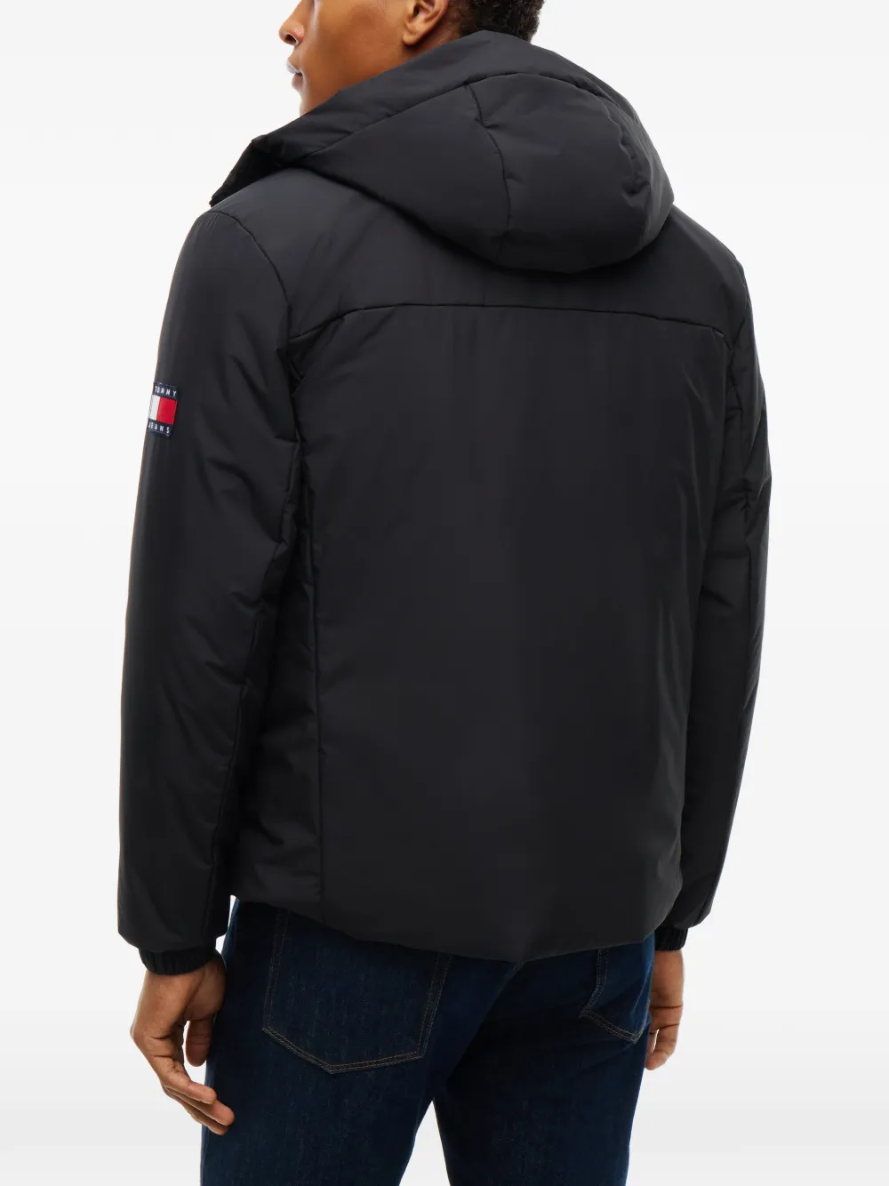 Tommy Hilfiger Jack met capuchon en logopatch Blauw