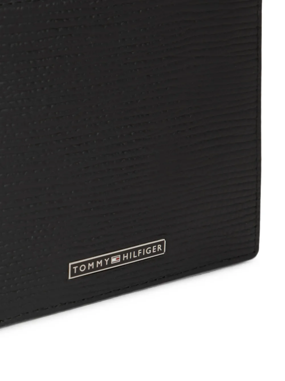 Tommy Hilfiger Portemonnee met logoplakkaat Zwart