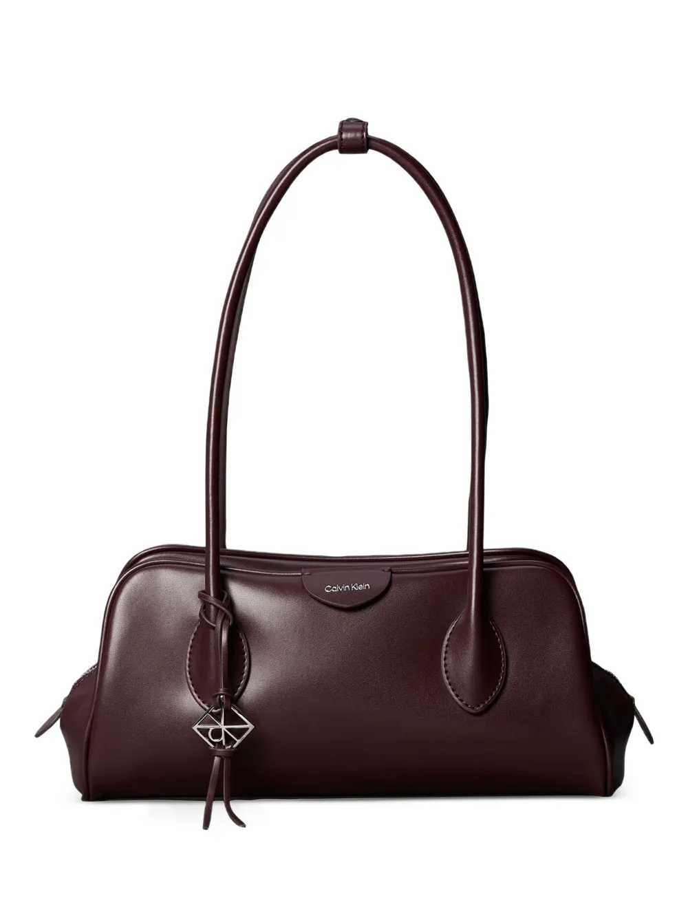 Calvin Klein logo-plaque shoulder bag - Rot