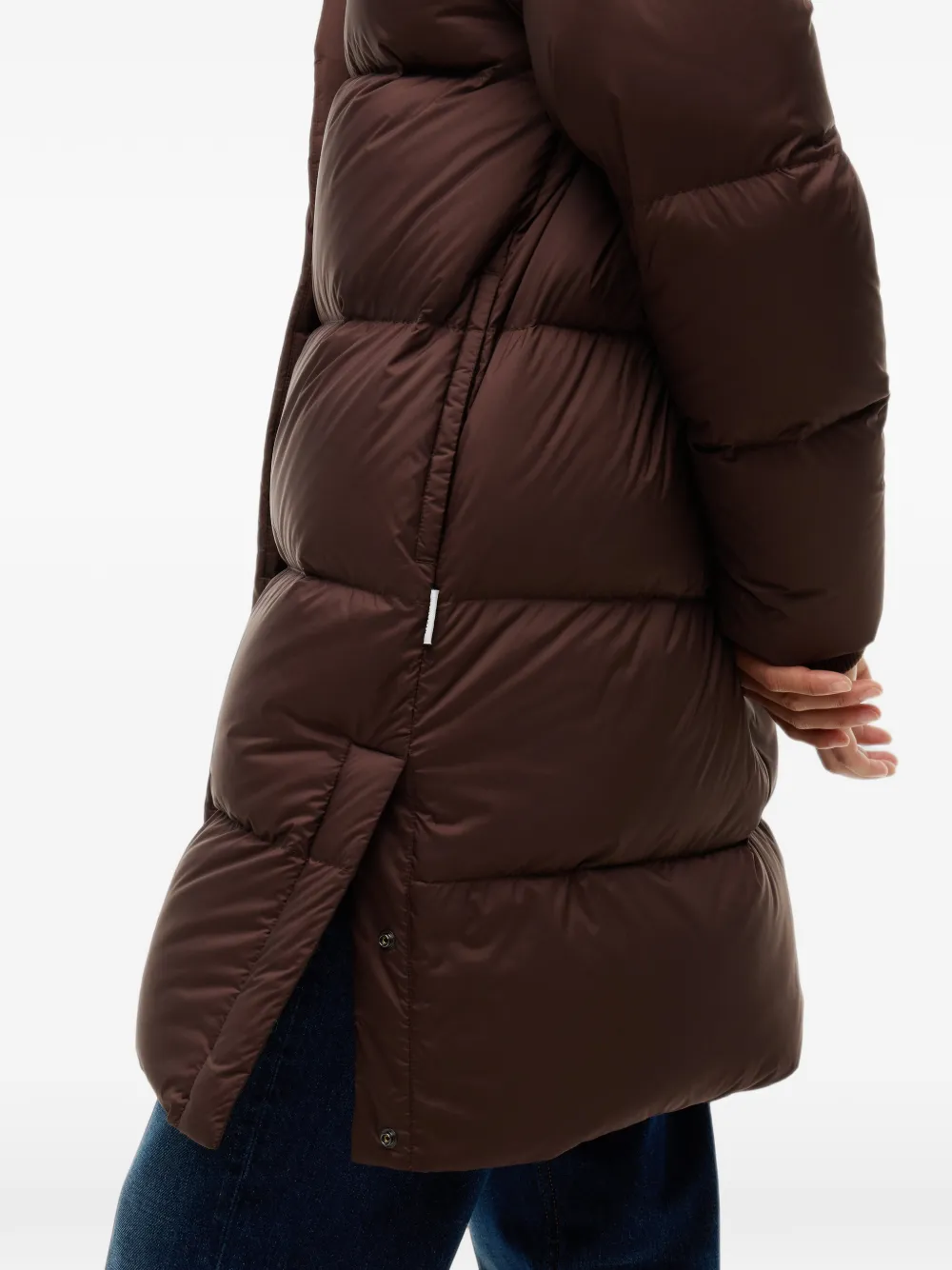 Tommy Hilfiger Donsjas met capuchon Bruin