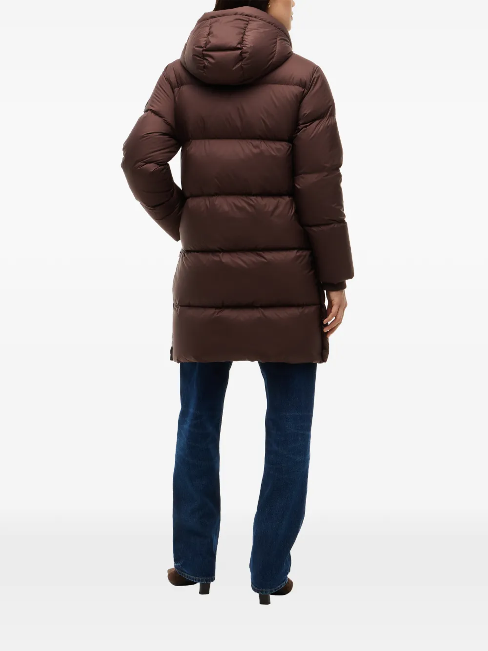Tommy Hilfiger Donsjas met capuchon Bruin