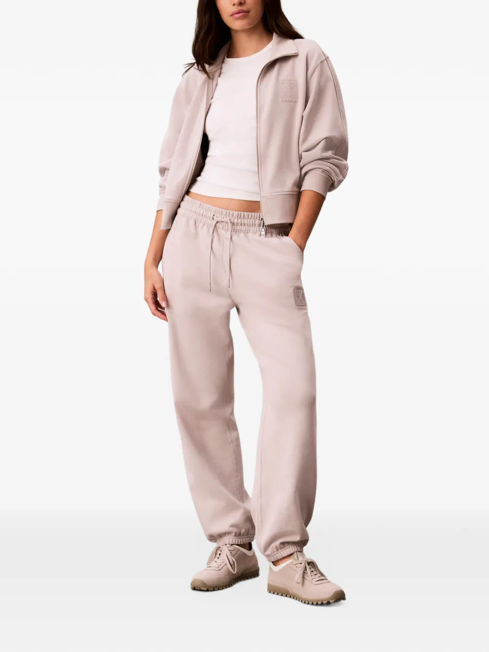 Calvin Klein Trainingsbroek met geborduurd logo Roze