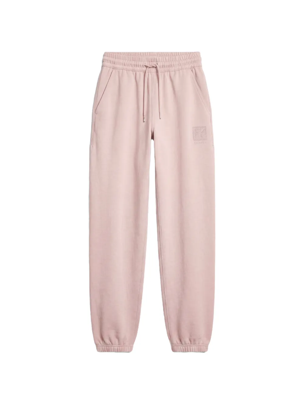 Calvin Klein logo-embroidered drawstring track pants - Rosa