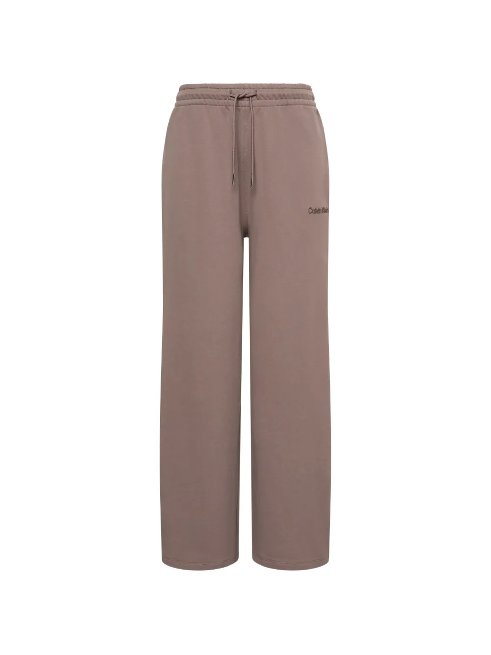 Calvin Klein logo-embroidered drawstring track pants - Braun