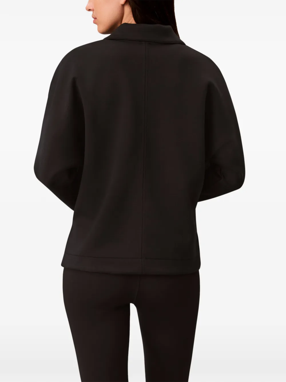 Calvin Klein Sweater met halve rits Zwart