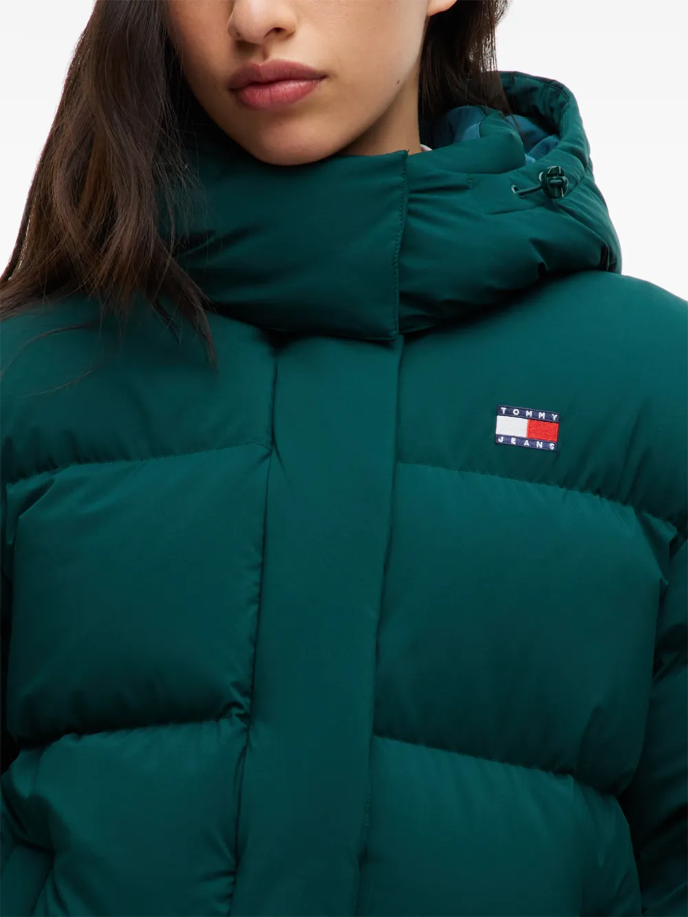 Tommy Hilfiger Donsjack met capuchon Groen