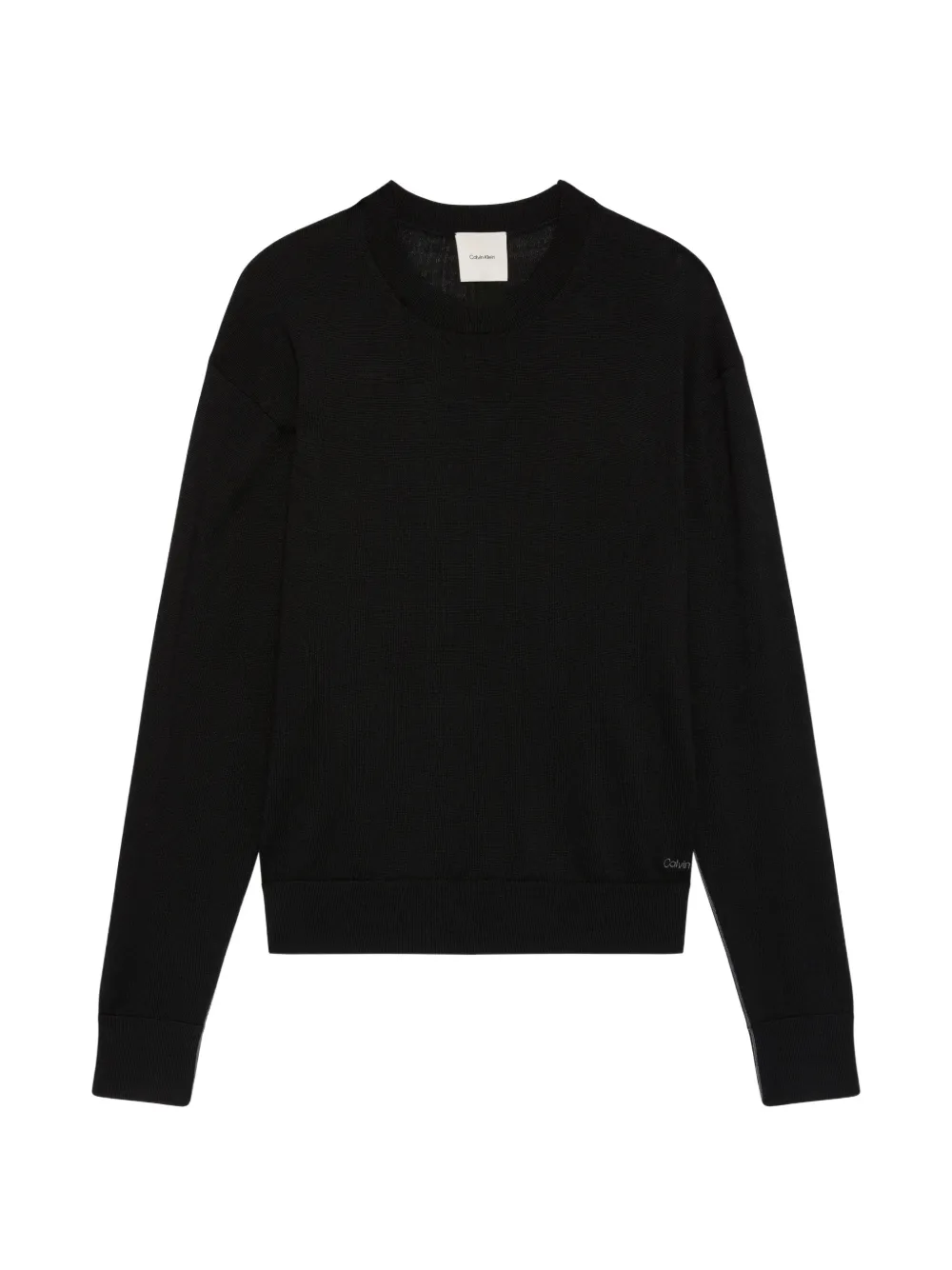 Calvin Klein crew-neck long-sleeve sweater - Nero