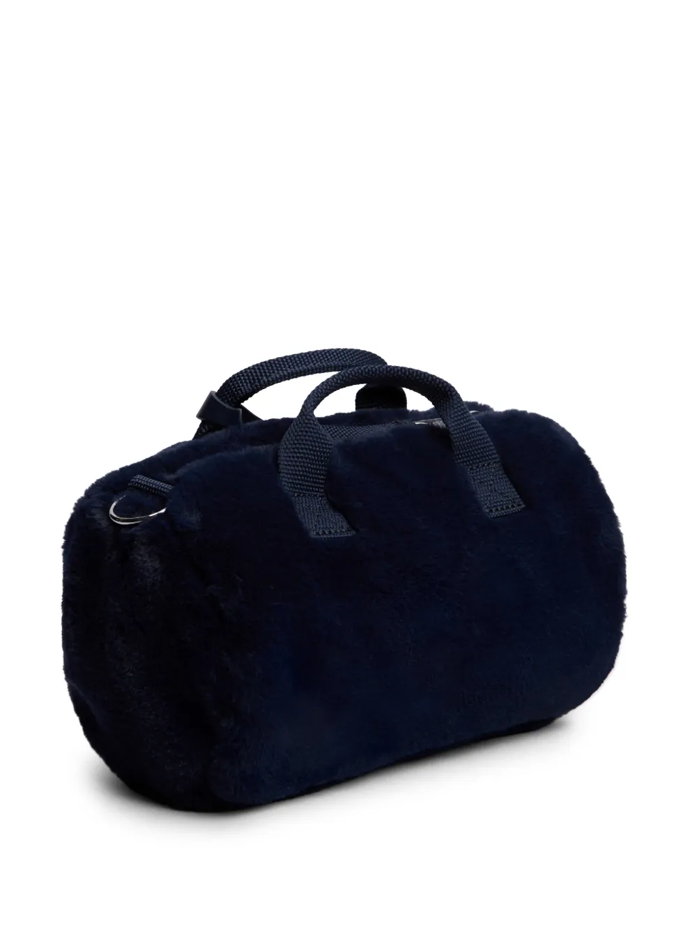 Tommy Hilfiger Duffeltas met imitatiebont en logo-patch Blauw