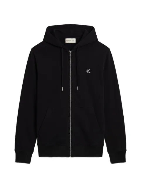 Calvin Klein Jeans logo-print zip-up hoodie
