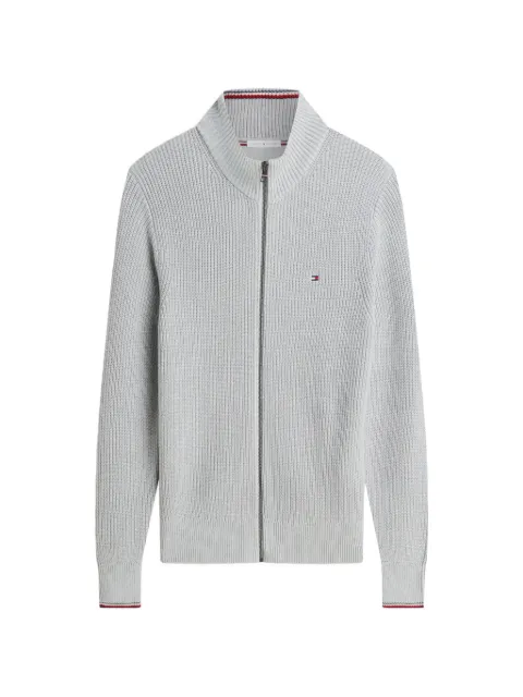 Tommy Hilfiger zip-up ribbed cardigan