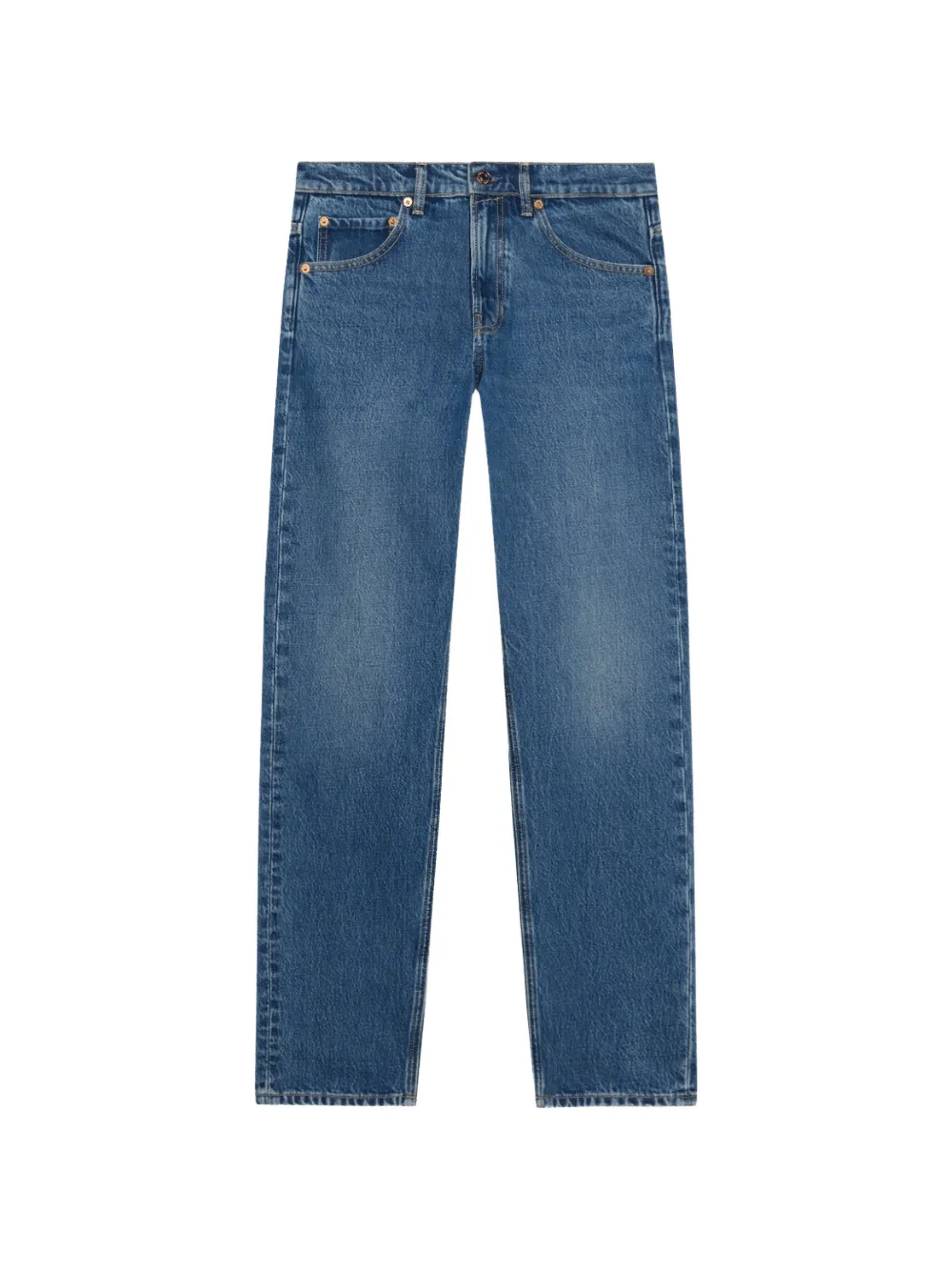 Guest In Residence faded-effect straight-leg jeans