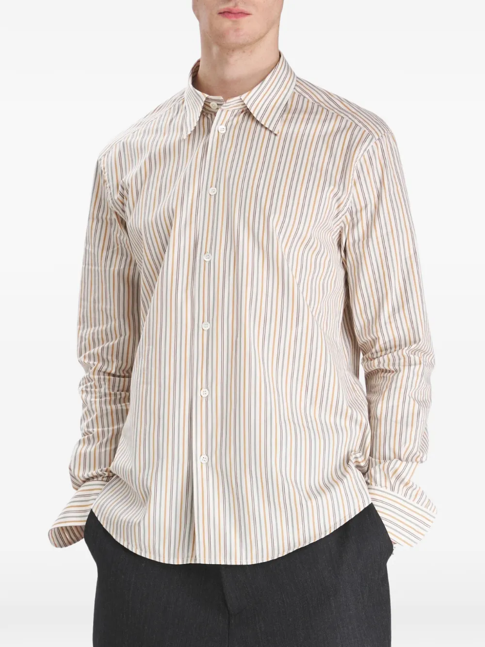 Barena Maridola Lubio vertical-stripe long-sleeve shirt