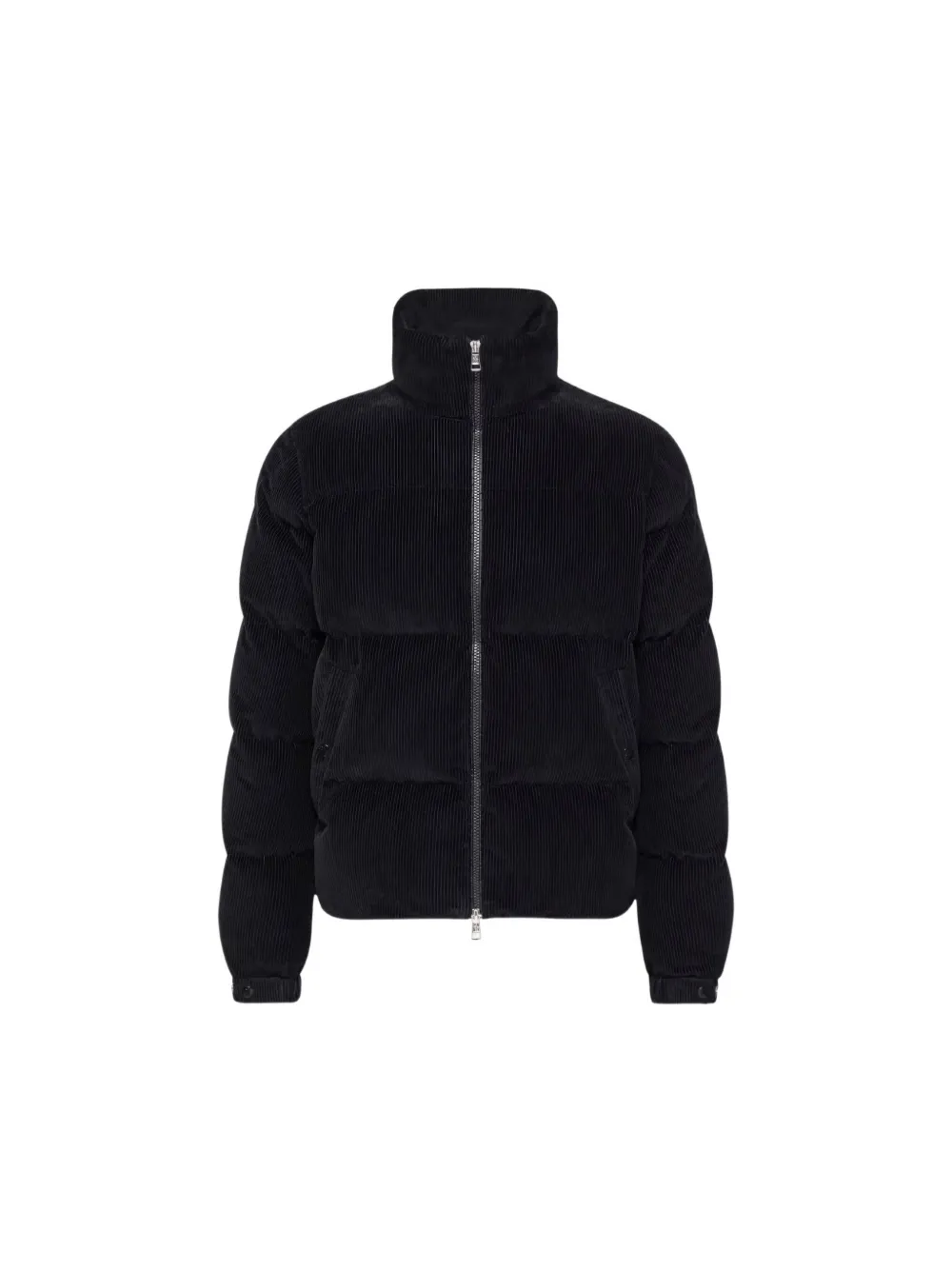 Moncler Esparron gewatteerd jack met ribfluwelen effect Blauw