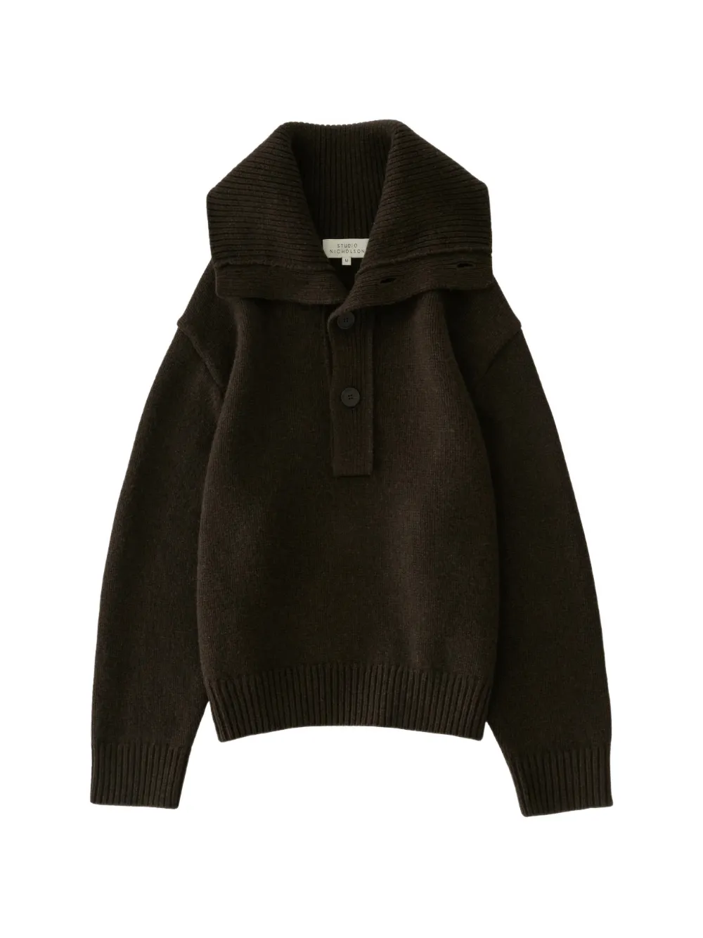 Studio Nicholson Orena ribbed-collar sweater