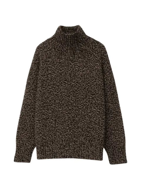 Iris Von Arnim Malvina marl-knit high-neck sweater
