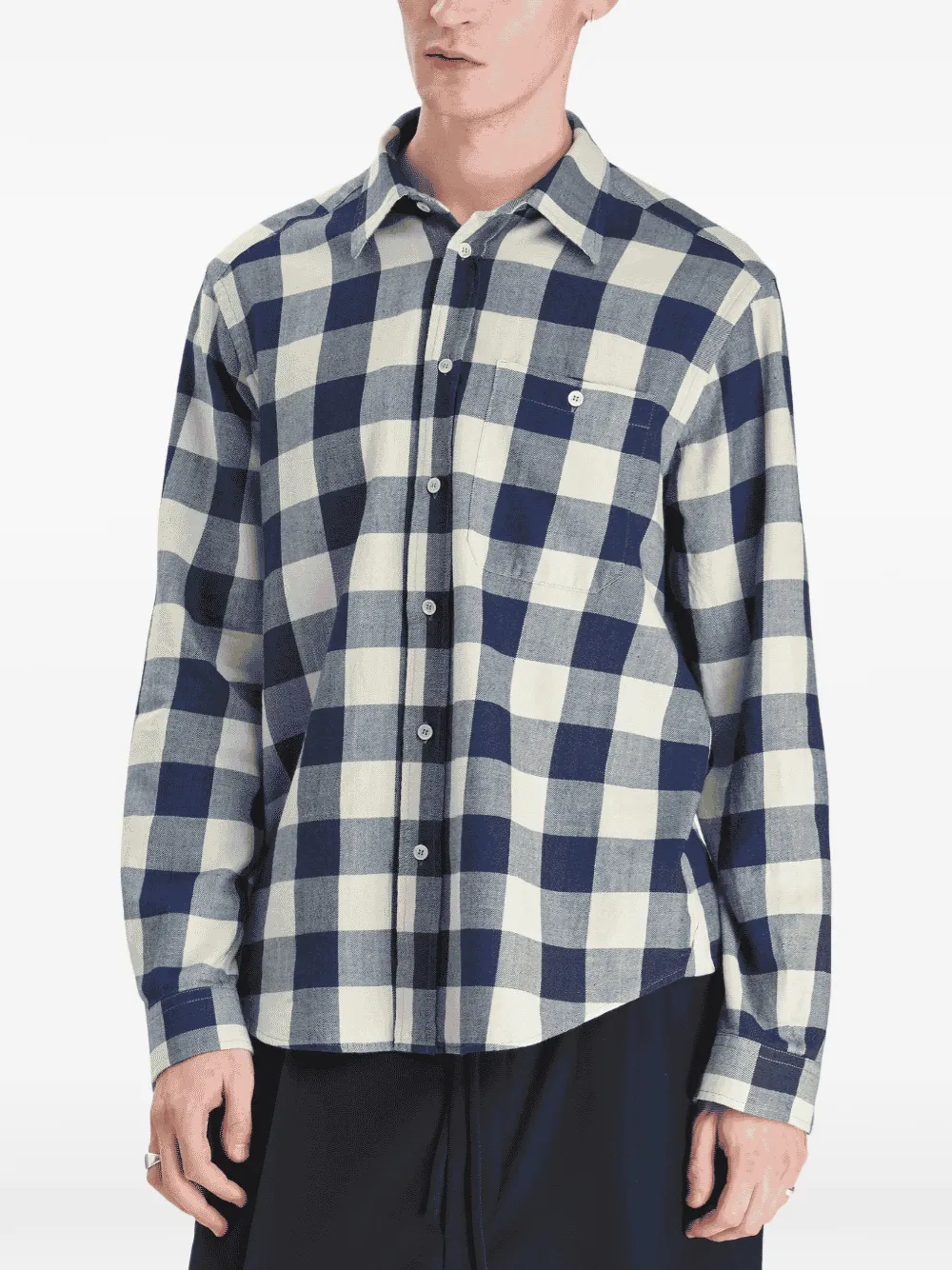Barena Faziol Damin check-print cotton shirt