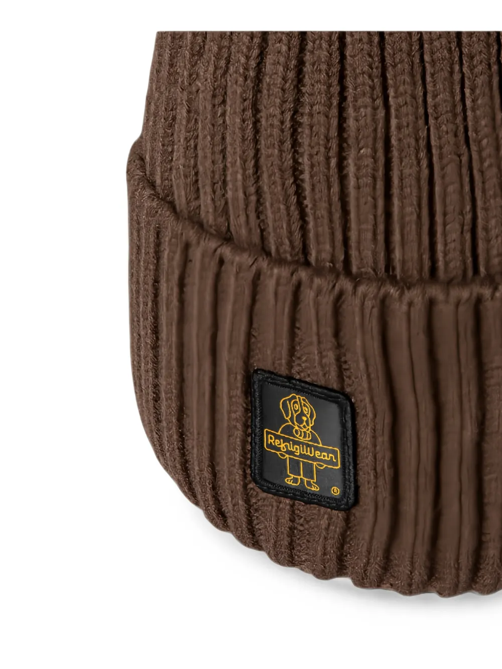 Refrigiwear Geribbelde muts met pompon Bruin