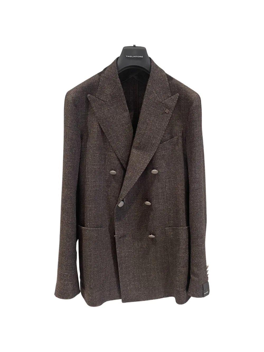 Tagliatore double-breasted peak-lapels jacket - Braun