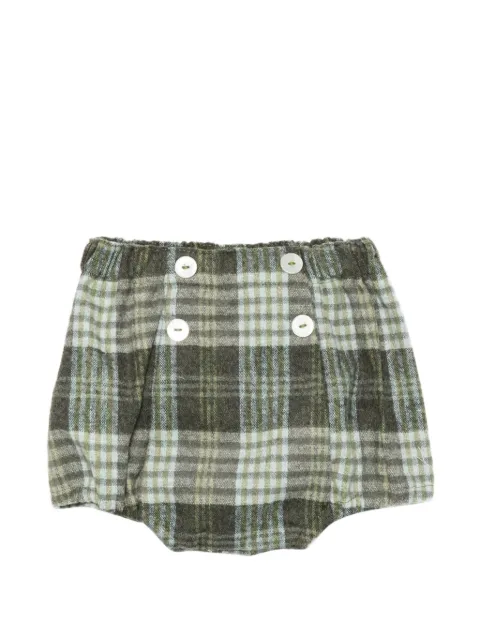 Mariella Ferrari tartan-check button-detail shorts