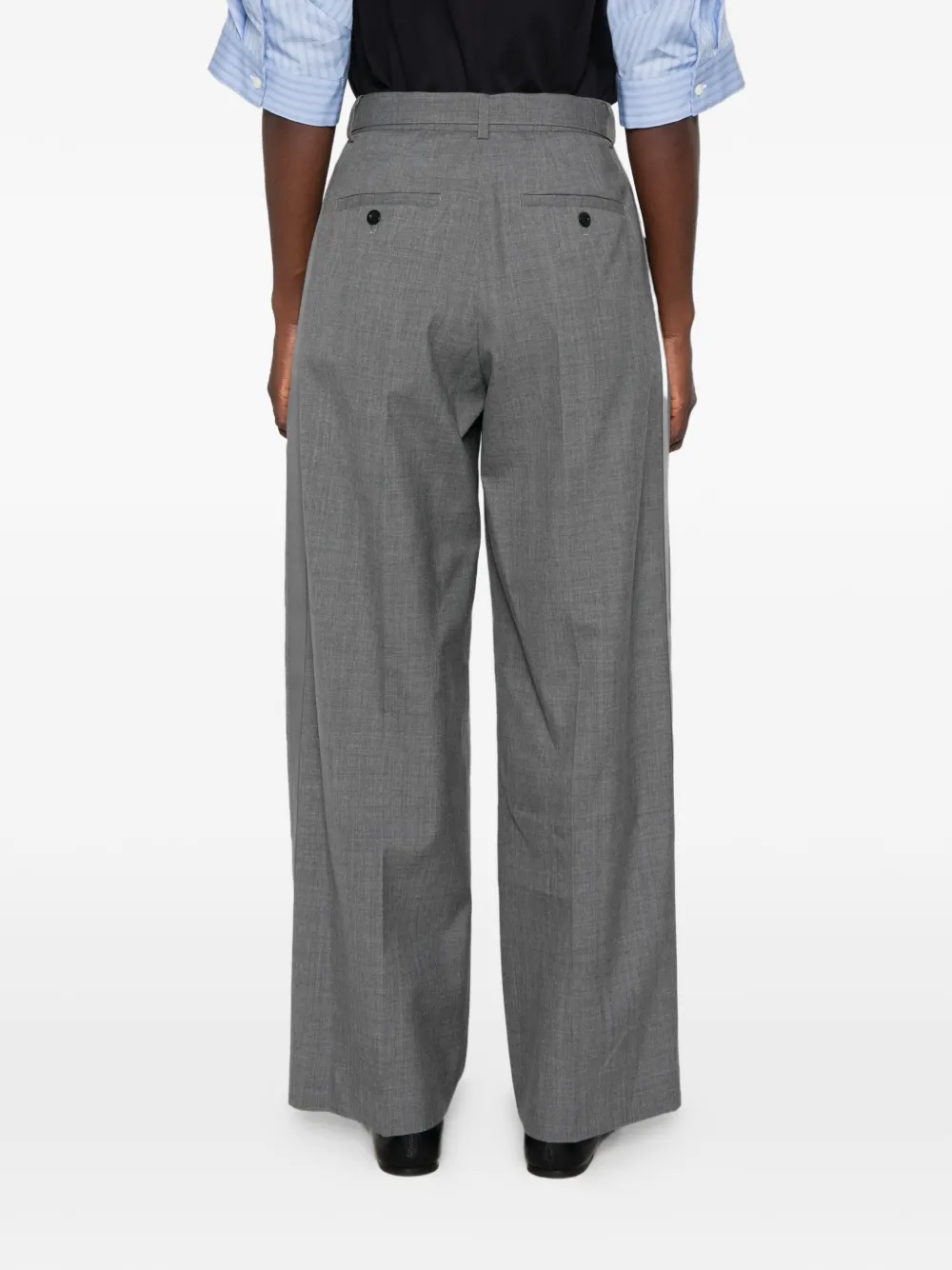 sacai Plooibroek met ceintuur Grijs