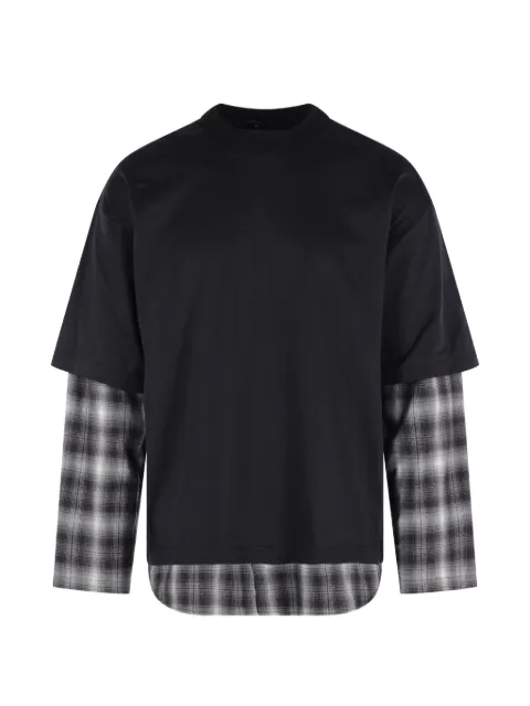 Comme des Garçons Homme chemise superposée à carreaux