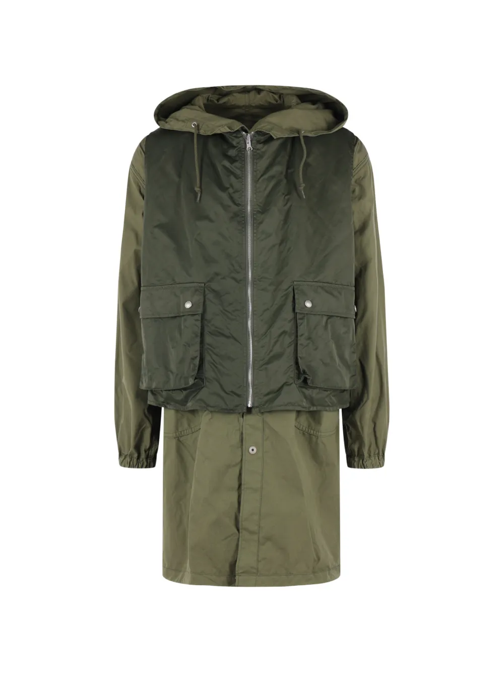 Comme des Garçons Homme Jas met capuchon Groen